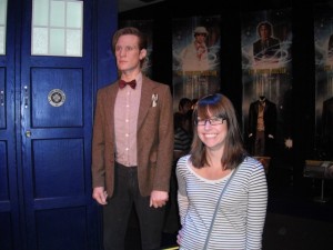 Me & a creepy wax statue of Matt Smith.